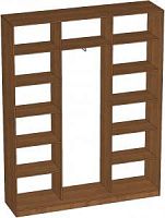 Шкаф купе 3 двери 2200х600х2300мм (1 Вешало, 2 Полки)