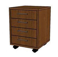 тумба подкатная 4 ящика 440х450х600мм