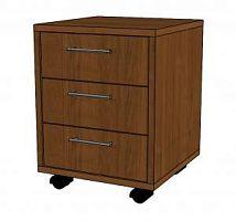 тумба подкатная 3 ящика 440х450х600мм