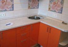 Кухонный гарнитур Г-образный:  1450х2300мм