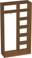 Шкаф купе 2 двери1200х600х2300мм (1 Вешало, 1 Полки)