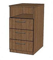 тумба приставная 4 ящ. + ниша 440х600х750мм