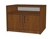 тумба для оргтехники 2 двери + ниша 800х600х600мм