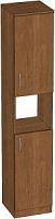 шкаф 350х350х1800мм (2 закр. + 1 откр. + 2 закр. и 4 полками)